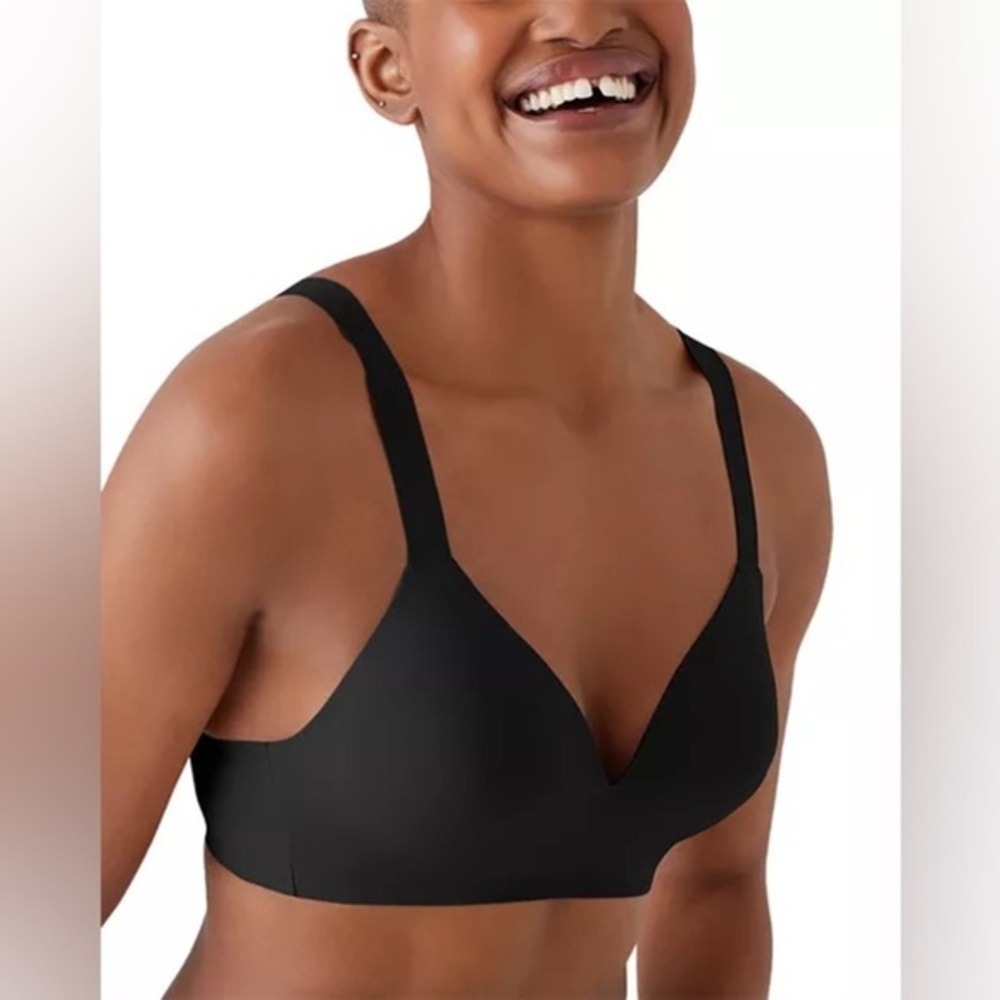 TRUE & CO. Black True Body Push Up Wirefree T-Shirt Bra Size XS